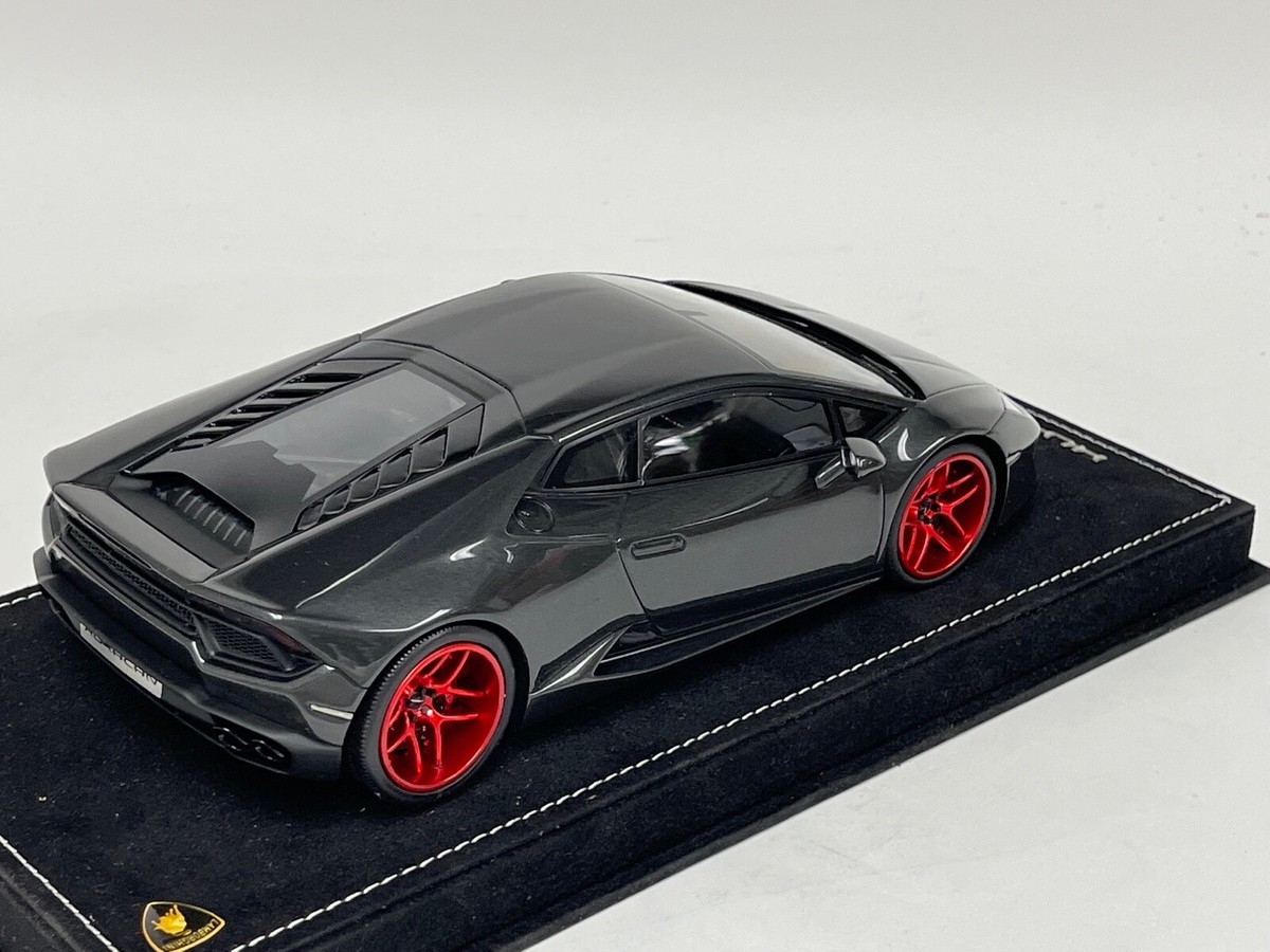 1/18 MR Collection Lamborghini Huracan Coupe Black Custom Red