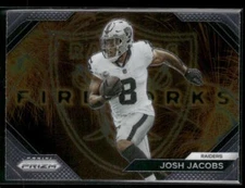 2023 Panini Prizm #F-17 Josh Jacobs Fireworks Base