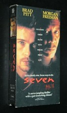 Seven VHS Green Tape VCR Deadly Sins Horror Movie Brad Pitt Morgan Freeman