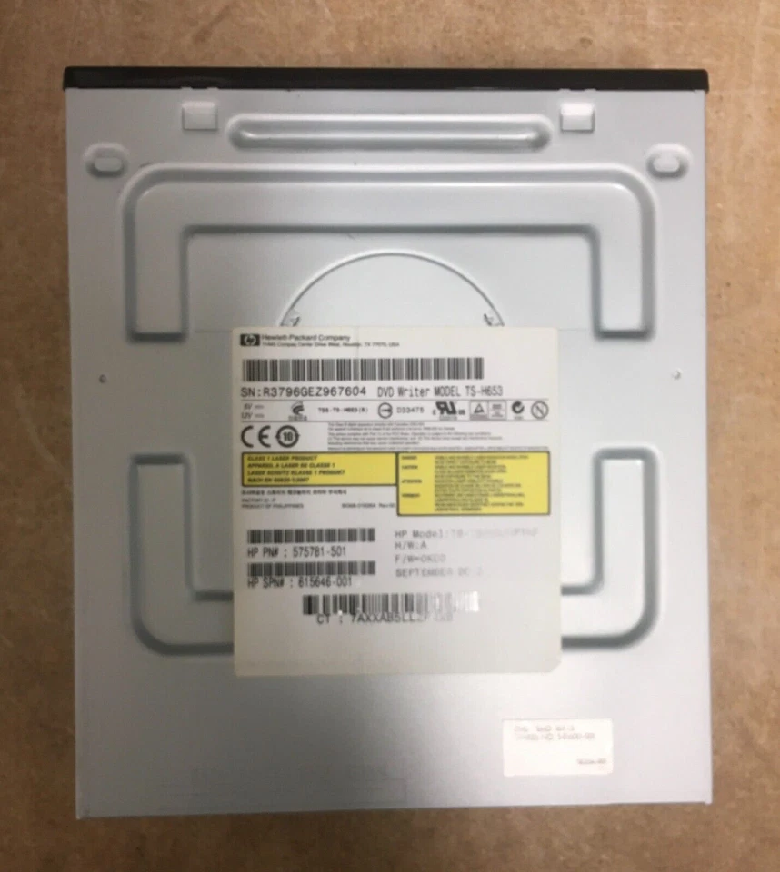 Grabadora múltiple HP LightScribe unidad de DVD grabadora TS-H653R / HPTHF Foto 2 de 2