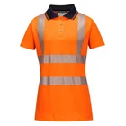 Hi-Vis Women's Cotton Comfort Pro Polo Shirt | Ladies Hi-Vis Polo Shirt