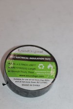 SoundOriginal Electrical Insulation Tape PVC Black 7 mil x 0.7" x 30ft