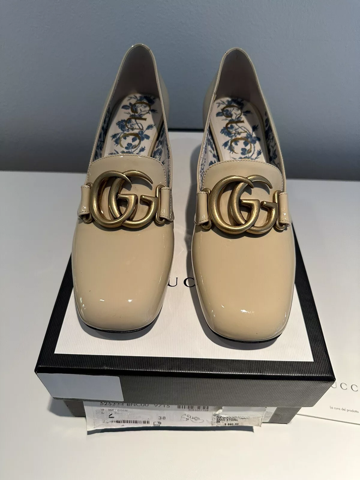 Neuf Authentique Robe Femme Gucci Chaussures 38/7,5
