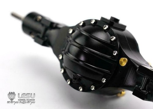 Blocco differenziale asse posteriore in metallo US STROCK LESU per trattore RC 1/14 camion auto - Foto 8 di 9