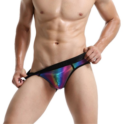 Mens Gay Sexy Briefs Bikini Soft Low Rise Rainbow Stretch Comfortable Underwear - Bild 8 von 12