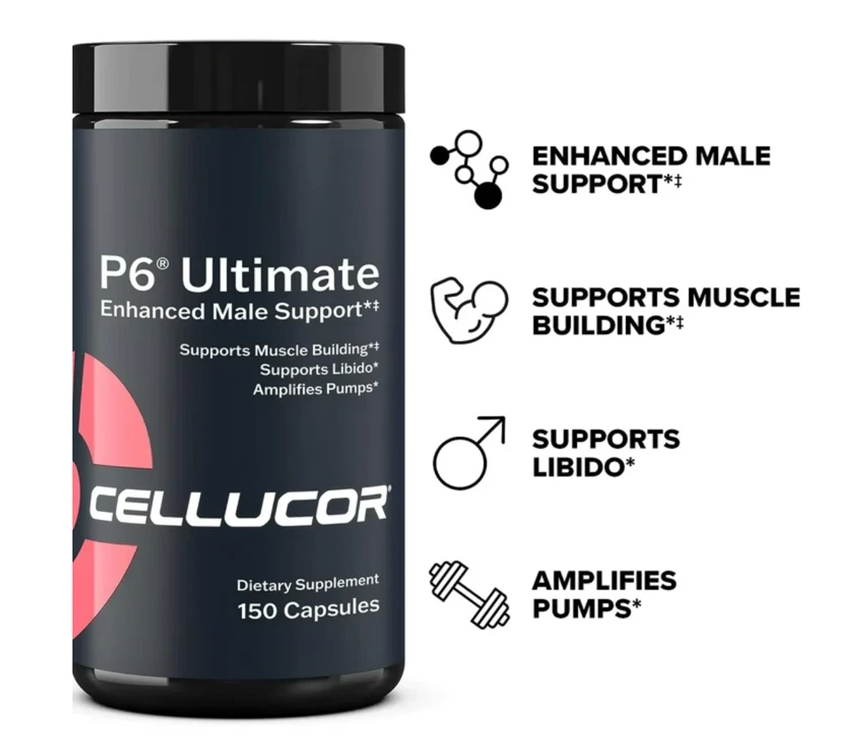 P6 Ultimate GH Test Booster – Growth Hormone Support Pills for Men | Protein Aid - Image 2 of 4