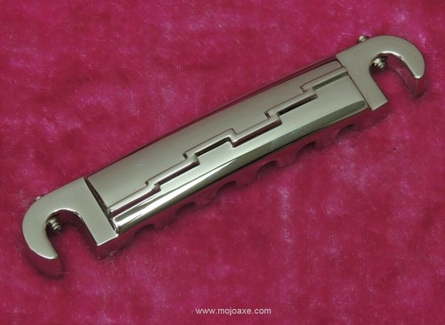 Pont enveloppant Lightning Bolt pour Gibson SG Junior, NICKEL NON VIEILLI, MojoAxe - Photo 1 sur 4