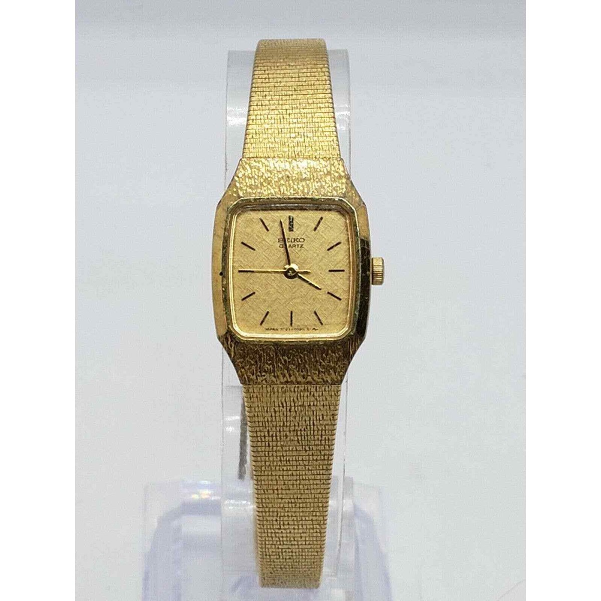 Vintage Seiko 18mm LADIES 2c21-5459 Needs A New BATTERY Fits  display picture 3