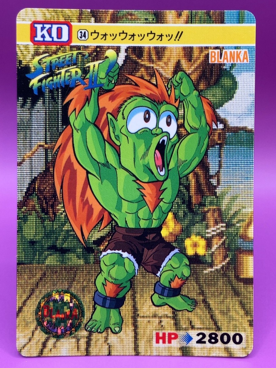 Blanka Set of 3 Street Fighter 2 TCG Super Famicom Video Game Card
