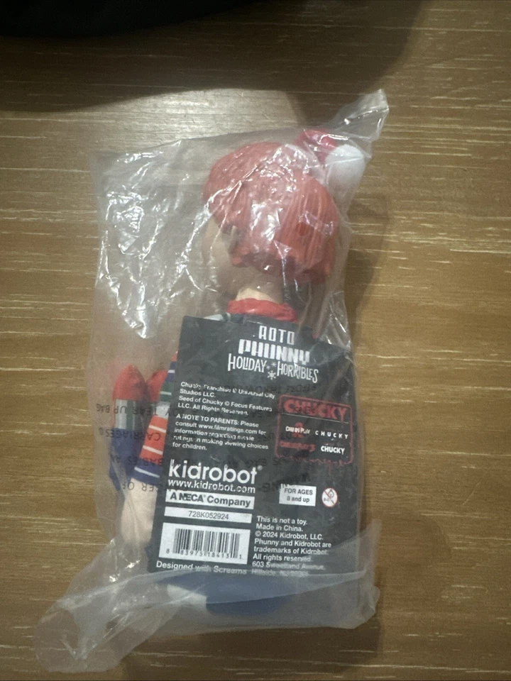 Holiday Horrors CHUCKY 8" Child's Play Figure Roto Phunny KID ROBOT 2024 - Image 3 of 3