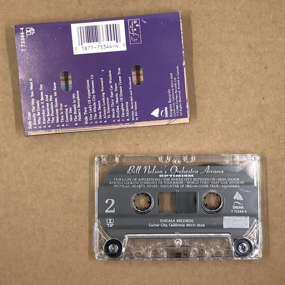 ORCHESTRA ARCANA Cassette Tape 80s Ambient Abstract OPTIMISM BILL NELSON Foto 3 de 4