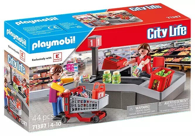 Playmobil City Life 71387 Kaufland Checkout Supermercado Cinta de Caja  Exclusivo