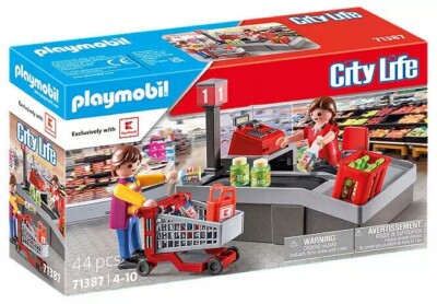 Tiroir Caisse PLAYMOBIL Supermarché – Accessoire Vintage Pour Magasin – Jouet D'occasion