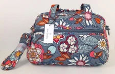 Vera Bradley Compact Traveler Bag Tropical Evening NWT