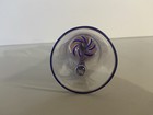 Vintage Hand Blown Swirl Bell Blue and Pink 7.5" Tall Decorative  — photo 2