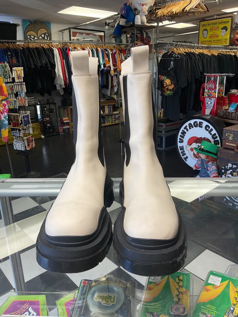 Bottega Veneta White and Black Tire Boots Size US 10.5 | eBay Bottega Veneta White and Black Tire Boots Size US 10.5 | eBay