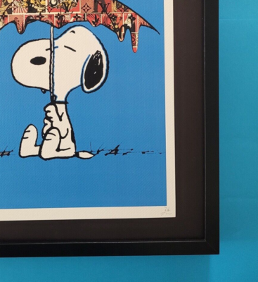 Death NYC Large Framed 16x20in Pop Art Certified SNOOPY AND