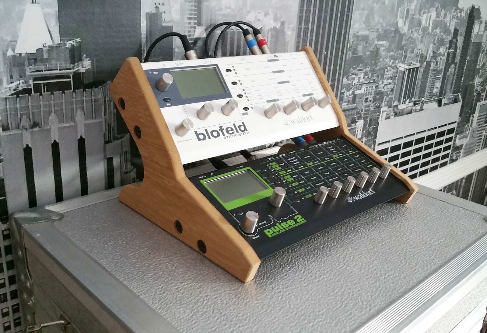 bijgeloof Deter ventilator Dual Waldorf Blofeld/Pulse 2 Oak Veneered Precision Stand From Synths And  Wood | eBay