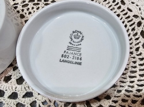 Royal Copenhagen Mermaid Trinket Box 3" rotondo ottime condizioni no patatine - Foto 4 di 9