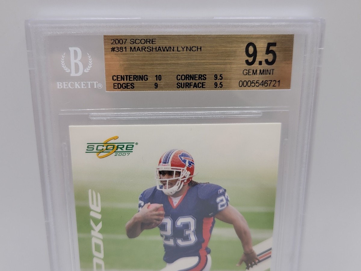 新品 未開封 lynch. GREEDY / UNDERNEATH BGS 9.5 Gem Mint Marshawn Lynch 2007 Sage Hit Hype #5 Rookie