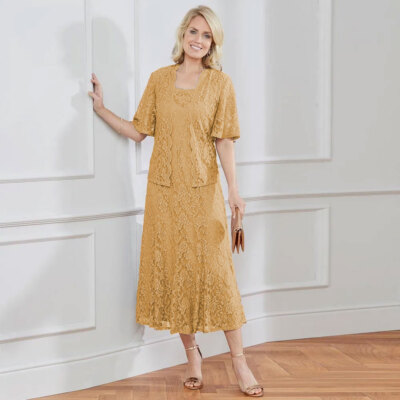 Plus Size Mother Of The Bride Dresses With Short Sleeves Jackets