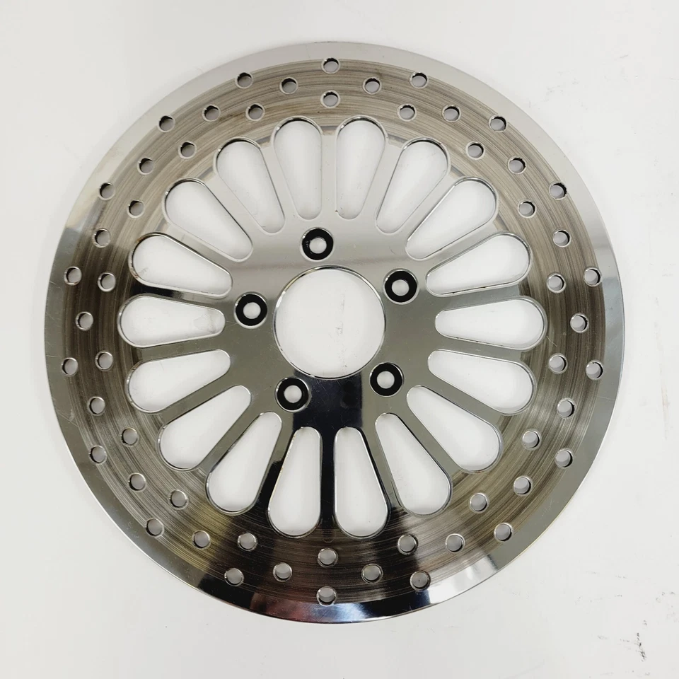 DNA Polished Super Spoke Single Rear 11.5 Disc Rotor 2000-2015 Harley Softail XL - Image 2 of 4