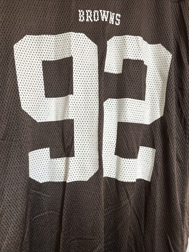 Reebok Courtney Brown Jersey Cleveland Browns #92 Large NFL Equipment On Field - Picture 3 of 15