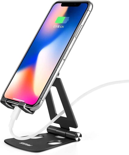 Support Téléphone Portable Tablette SupportAngle Hauteur Réglable Pliable Aluminium Main... - Photo 8/8