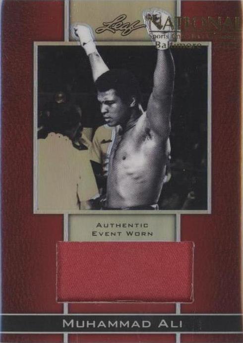 2011 Leaf Metal Ali - Material Muhammad Ali #EWM-19 Event Worn Red ...