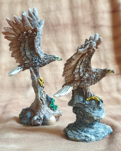 Juego de 2 águilas marinas, diferentes cl. Águila, Figura Deco Águila, 9+11 cm - Imagen 11 de 12
