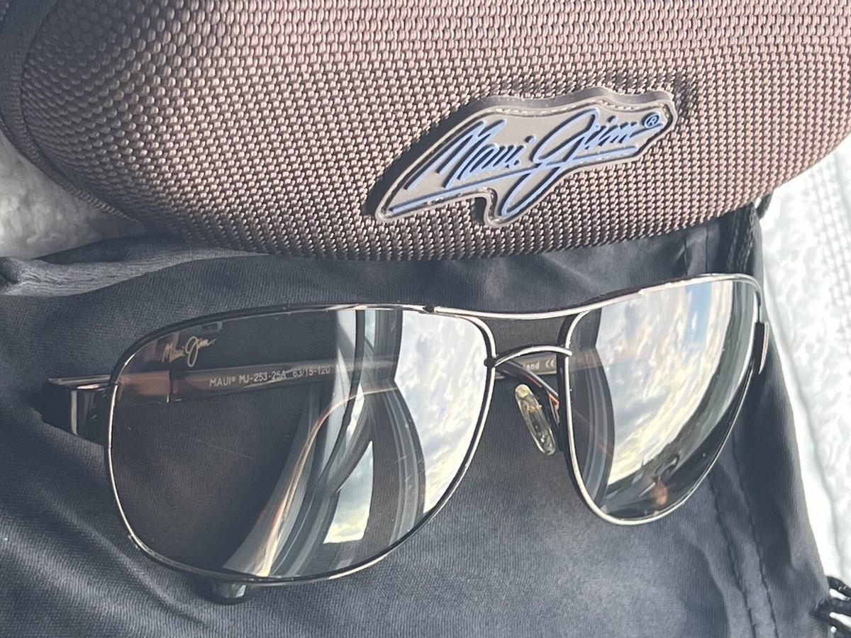 Maui Jim Sand Island MJ 253 25A Gloss Dark Brown Frame + HCL