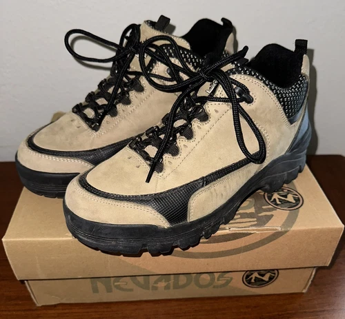 Nevados Women's Size 9 Waterproof Mid-Height Hiking Boots Heather Stone/Black