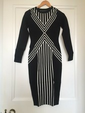 Karen Millen cocktail/work knitted dress size 8uk