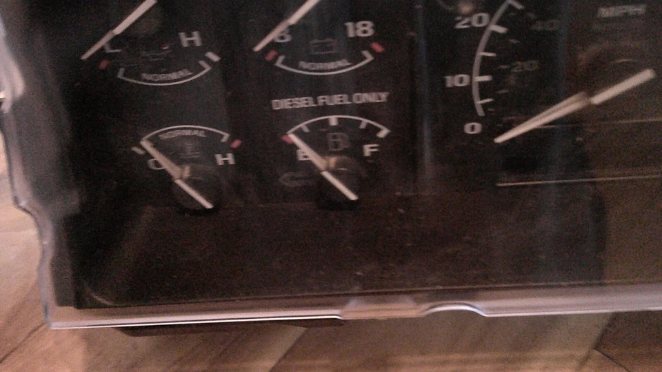 Cuadro de instrumentos diésel Ford F250 F350 1995-1997 7,3 L millas desconocidas Foto 2 de 4