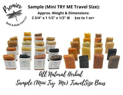 Handmade Soap Bars Soap Samplers Travel Size Soaps 6-Pack Sample Set