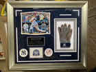DEREK JETER SIGNED+FRAMED 8x10 PHOTO+GAME WORN BATTING GLOVE    STEINER    13/50