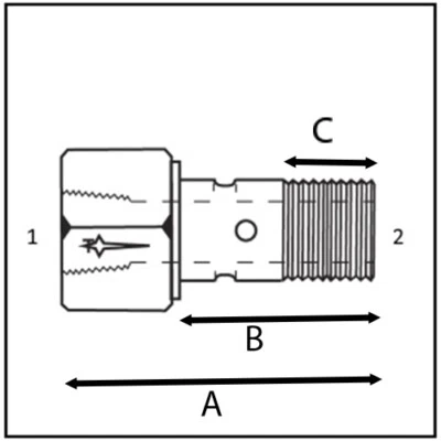 WSW MM Metric Thread Size Banjo Bolt Banjo Union for Fuel Line Fitting Hydraulic Car