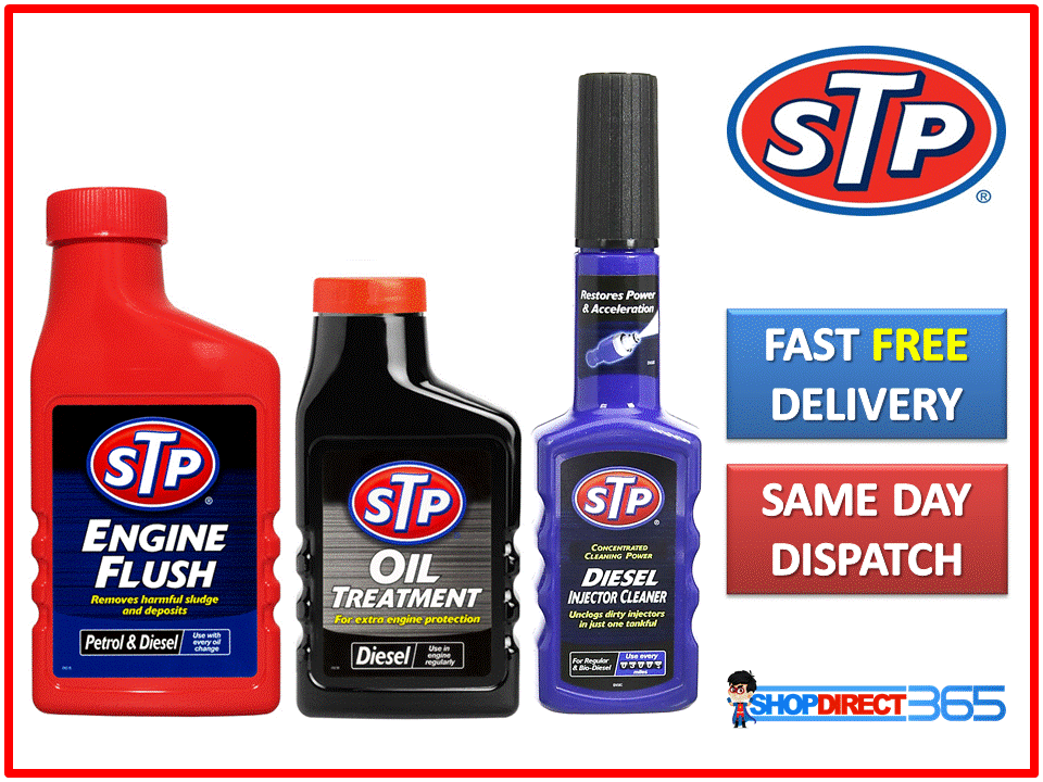 STP 3 PACK ENGINE FLUSH + DIESEL OIL TREATMENT + INJECTOR CLEANER FUEL