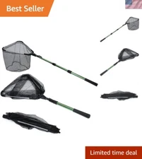 Lightweight Fishing Landing Net with Telescoping Aluminum Handle, 61 Inches
