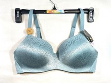 NWT Wacoal Women's 34D Back Appeal Wirefree Contour Bra 856303 Blue
