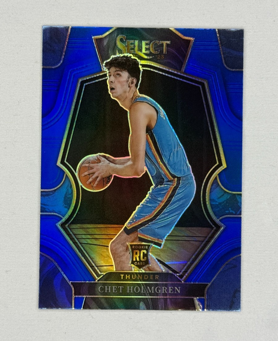 2022-23 Panini Select - Premier Level Chet Holmgren #196 Blue Prizm (RC)
