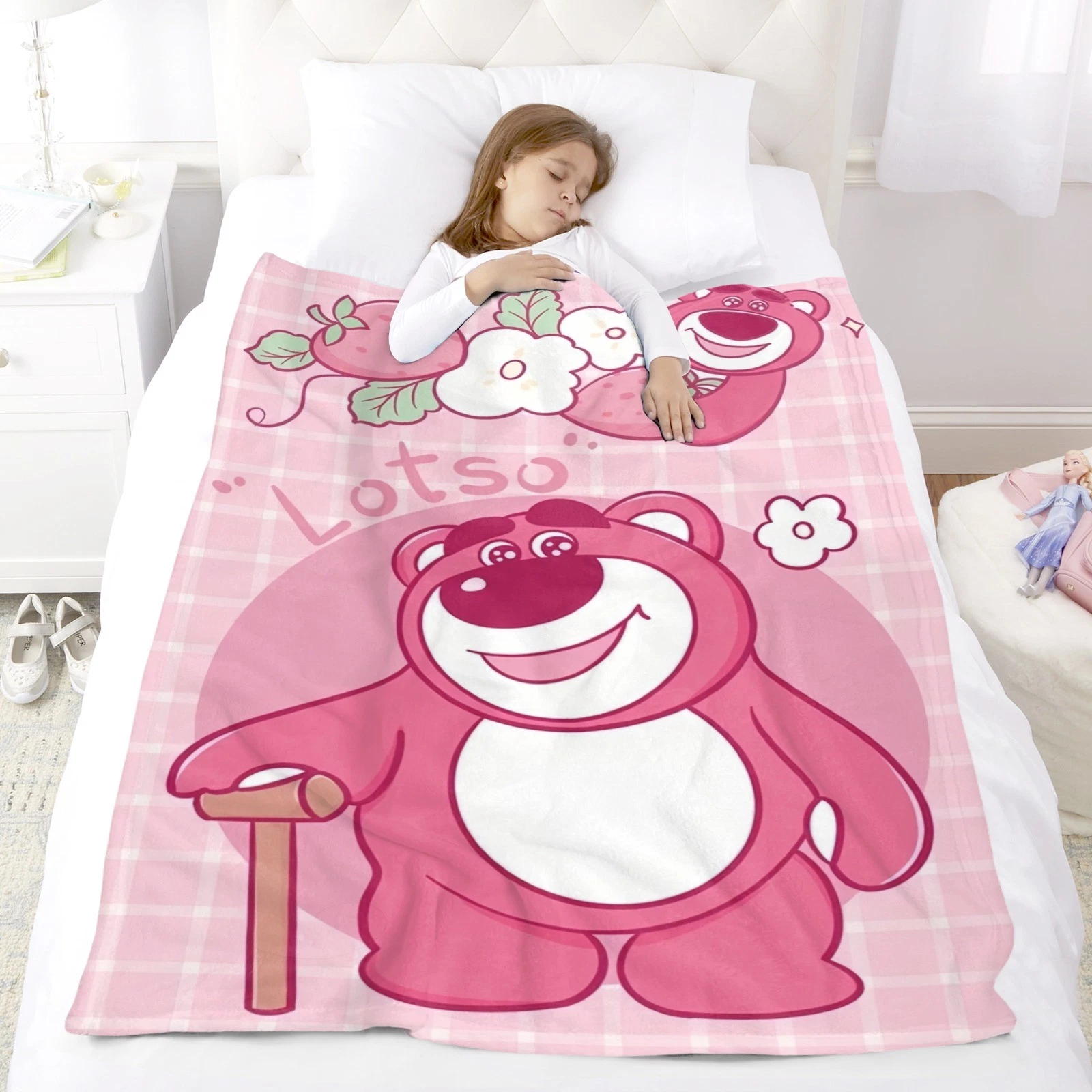 Lotso Blanket Soft Flannel Bed Sofa Couch Throw Birthday Gift