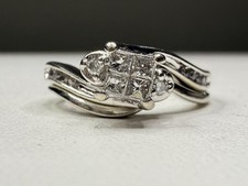 Lady's Diamond Wedding Set 16 Diamonds .30 Carat T.W. 10K White Gold CP7031112 