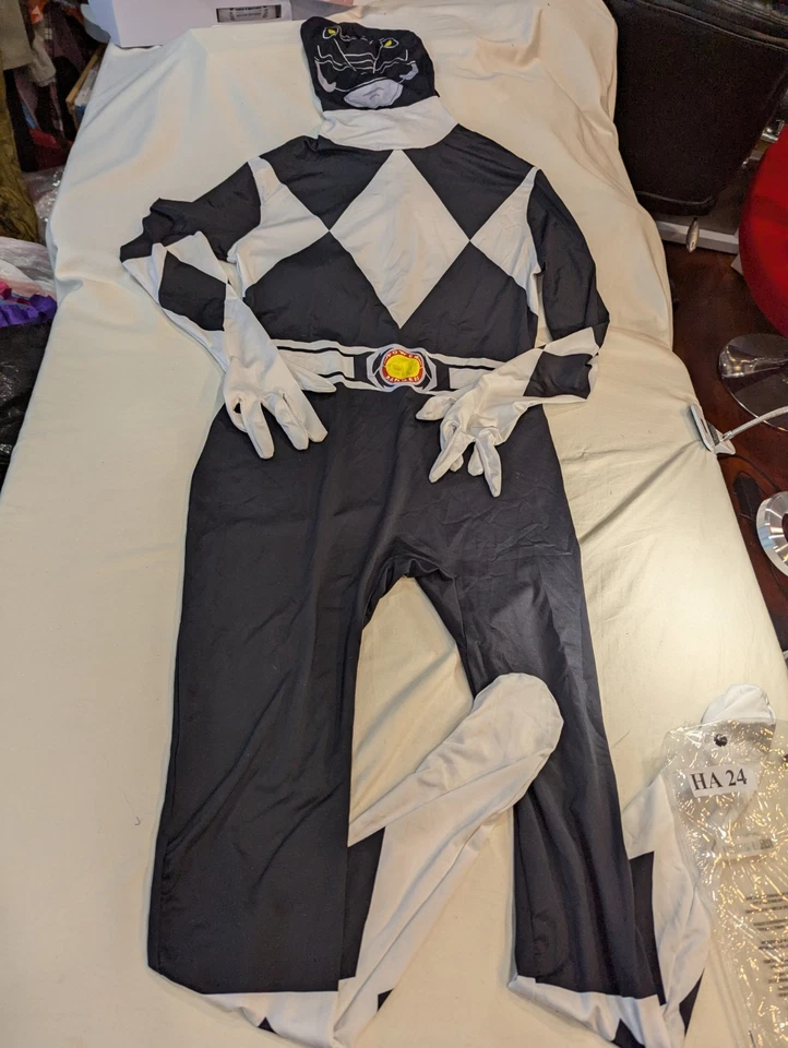 Morphsuits GRANDE Disfraz Power Ranger Negro MorphDisfraces Halloween Juegos con disfraces 👻🎃 Foto 4 de 4