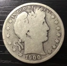 1900 Barber Silver Half Dollar, G+. STC! B139