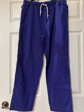 S.C.R.U.B.S. M-Short Purple Drawstring Elastic Waist Medical Scrub Pants 65 Pol