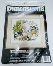 Vintage Dimensions 1991 Counted Cross Stitch Kit THE EARTH IS OUR HOME / New