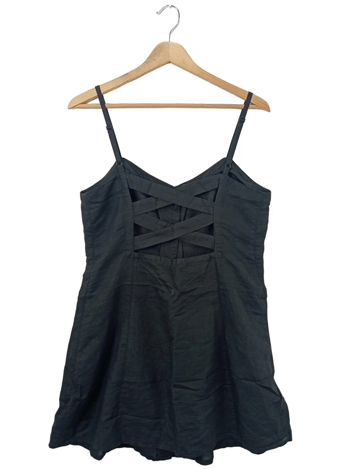 URBAN OUTFITTERS Vestido tipo overol Mujeres Vestido Talla EU 36 negro - Imagen 2 de 4