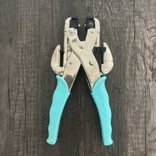 We R Memory Keepers Crop-A-Dile Handheld Punch Tool Blue Scrapbooking