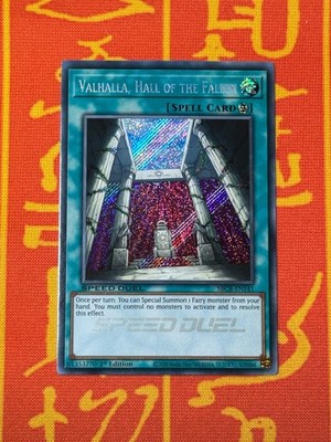 YUGIOH VALHALLA, HALLE DER GEFALLENEN SECRET RARE NEAR MINT SBCB-DE141